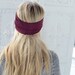 Turband Headband - Stretchy Cranberry Plum Workout Headband Hair Band for Women