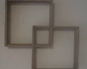 Reclaimed wood, shadow box display case wall hanging knick knack shelf