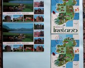 Vintage Irish Post Cards Clan Names 7 Paper Ephemera Mixed Media Art, Collage, Scrapbooking