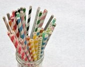 Paper Straw, 50 Pack, Pick Your Color/s Il_170x135