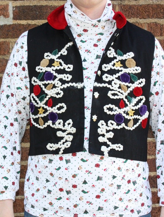 crop top ugly christmas sweater