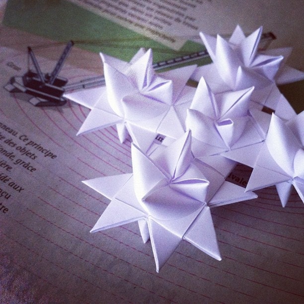 DIY-MAIL : 5 origami stars kit box envelop
