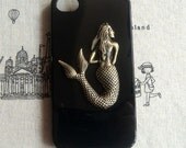 Steampunk Mermaid Black  hard case For Apple iPhone 4 case iPhone 4s case cover