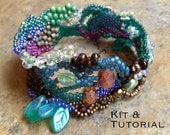 Peacock Spring Freeform Peyote Bracelet Kit