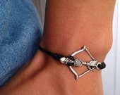 THE HUNGER GAMES - Bow and Arrow Survival Bracelet  Handcrafted Jewelry