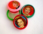 Miniature 1940s starlet pocket mirrors
