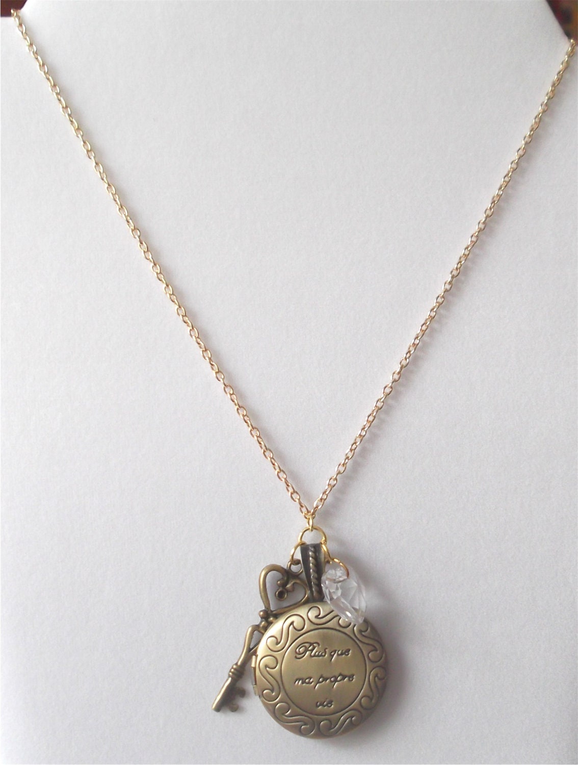 Twilight inspired Renesmee's "More than my own life" Locket Necklace