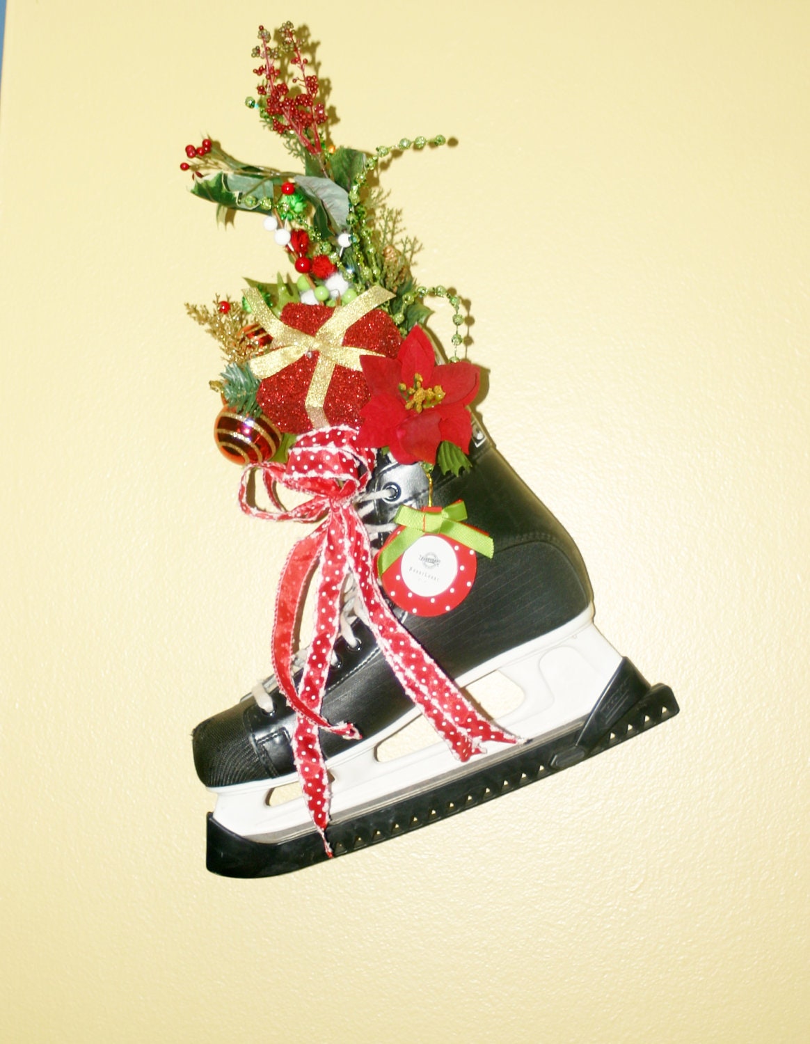 Ice Skates Decoration Christmas Decoration Hockey by FabbCreations