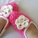 Adult Wool Crochet Slippers, Thick, Simply slippers, Women slippers house shoes.
