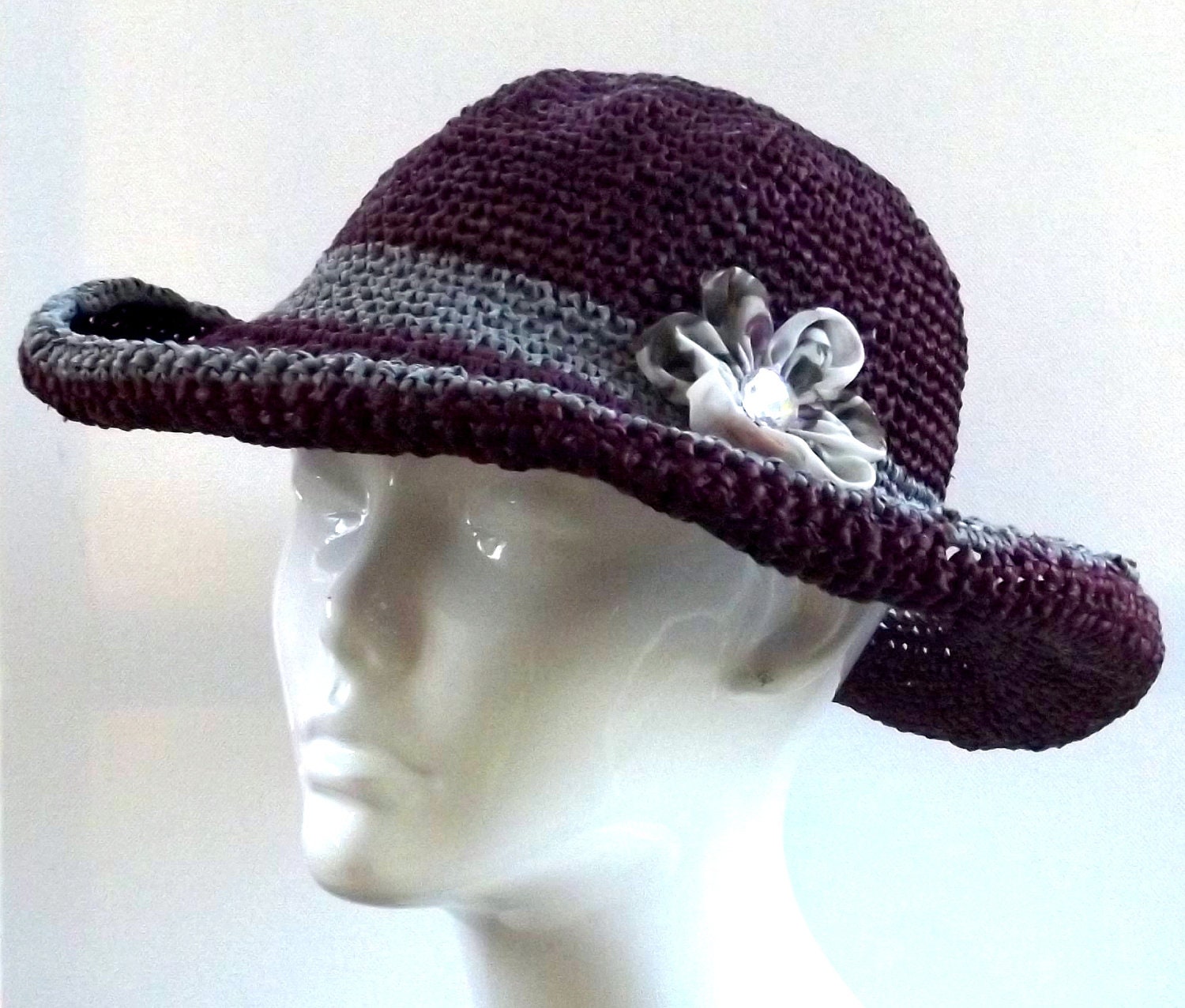Cotton Grass Hat, Crochet , Sun Hat, Beach Hat, Resort Wear, Summer Apparel