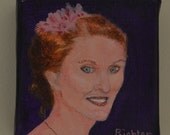 Mini Acrylic Portraits of People or Pets on 4 x 4 inch deep-edged canvas - Custom order from YOUR photo