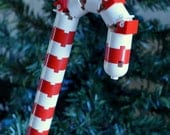 LEGO Candy Cane Christmas Ornament - ornaments4charity