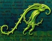 Curiotype: whimsically illustrated scientific alphabet - individual letters - choose any two - initials - curious art - lettering