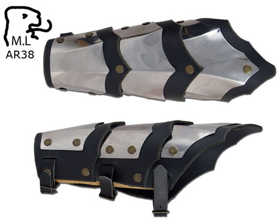 New bracer Medieval Warrior stainless steel Armor Larp AR38