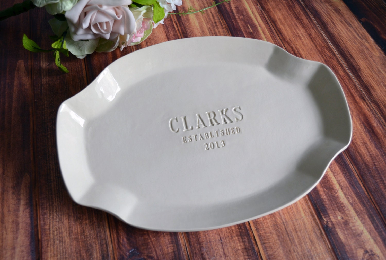 Personalized Platter - Housewarming or Wedding Platter - Gift Boxed & Ready To Give