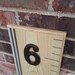 Wooden Growth Chart Ruler - Natural Stain With Rustic Numbers and Routed Edge