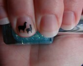 Llamas Size SMALL Nail Art Decals Set of 20 Alpacas Vinyl Stickers Applique Manicure Pedicure Party Gift Stocking Stuffers