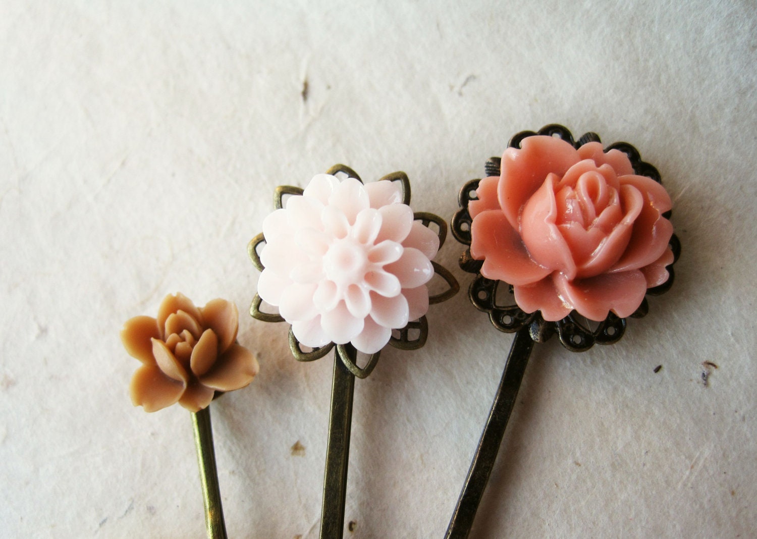 Flower Hair Pins