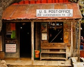 The Luckenbach Post Office -  Nature, Landscape, Western, Texas Photography, Fine Art Print, Hill Country