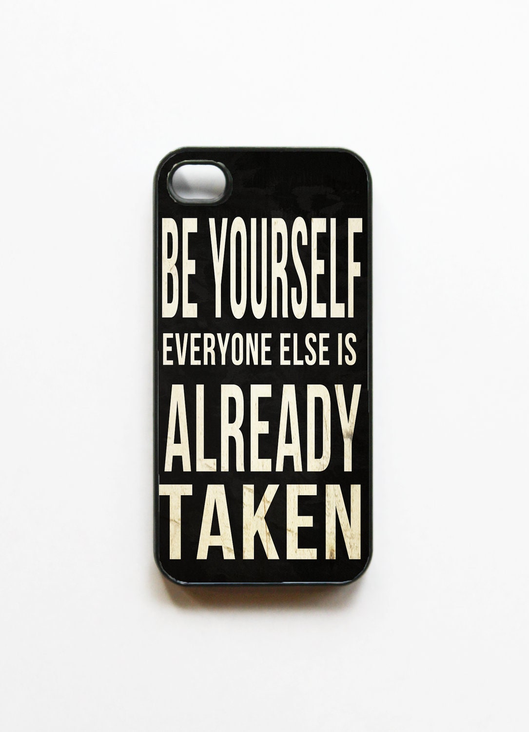 iPhone 4 Case Retro Subway Sign Quote Be Yourself