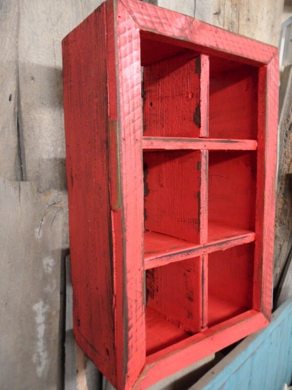 Primitive wall shelf shabby chic wall shelf by LynxCreekDesigns