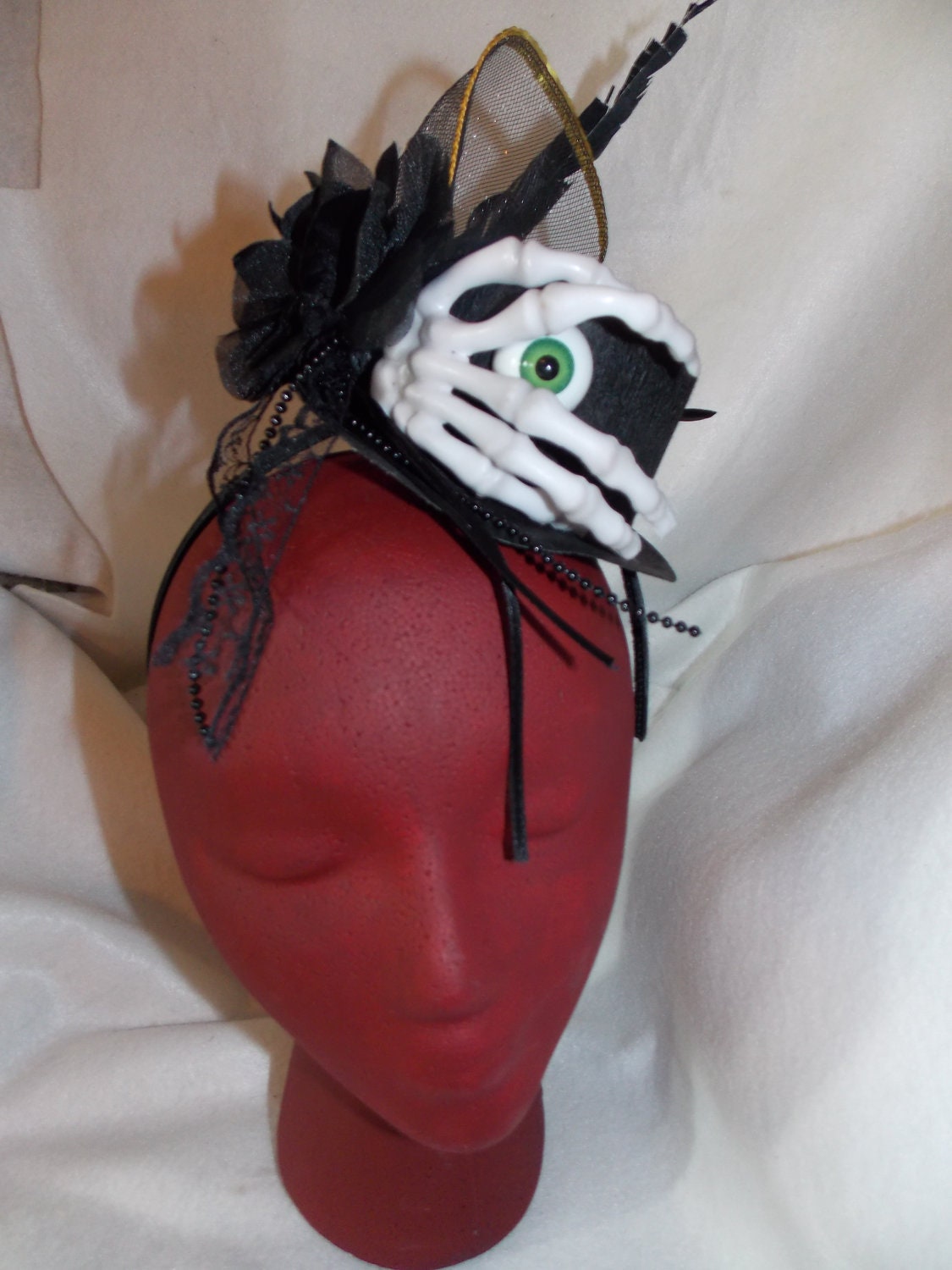 Victorian Gothic Hat Head Band Holiday Dress Accessories Hair Accessory Pagan Womans Gift