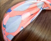 Pink Elephant Turban Organic Cotton Knit Headband