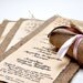 Wedding Invitations Vintage - Burlap Invitations - Rolling Invitations - Calligraphy- Made to order
