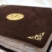 Velvet Coptic Vintage Style Book, Journal, Diary - Blank vintage style pages - Velvet Cover