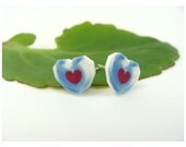 Legend of Zelda Heart Piece Earrings - retro game sprite jewelry