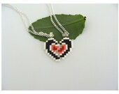 Legend of Zelda Heart Piece Best Friend Necklace- retro game sprite jewelry SNES Link to the Past