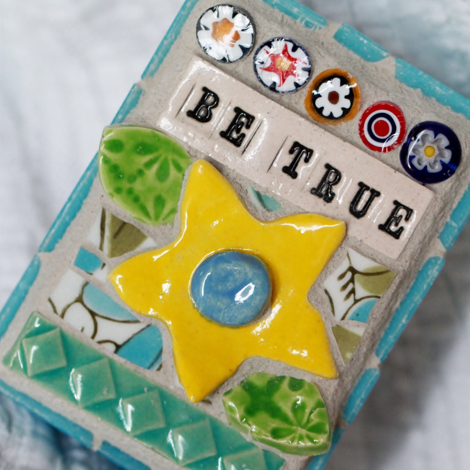 Be True Mixed Media Mosaic Art