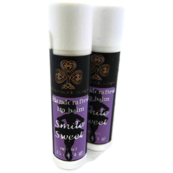 Irish Dance Gift - Handcrafted Lip Balm SMILE SWEET - homemade lip balm with just a hint of sweetness