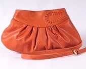 VANITY. Leather crossbody clutch. Leather purse.