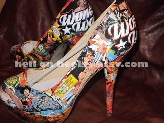 Wonder Woman Heels Size 6-11