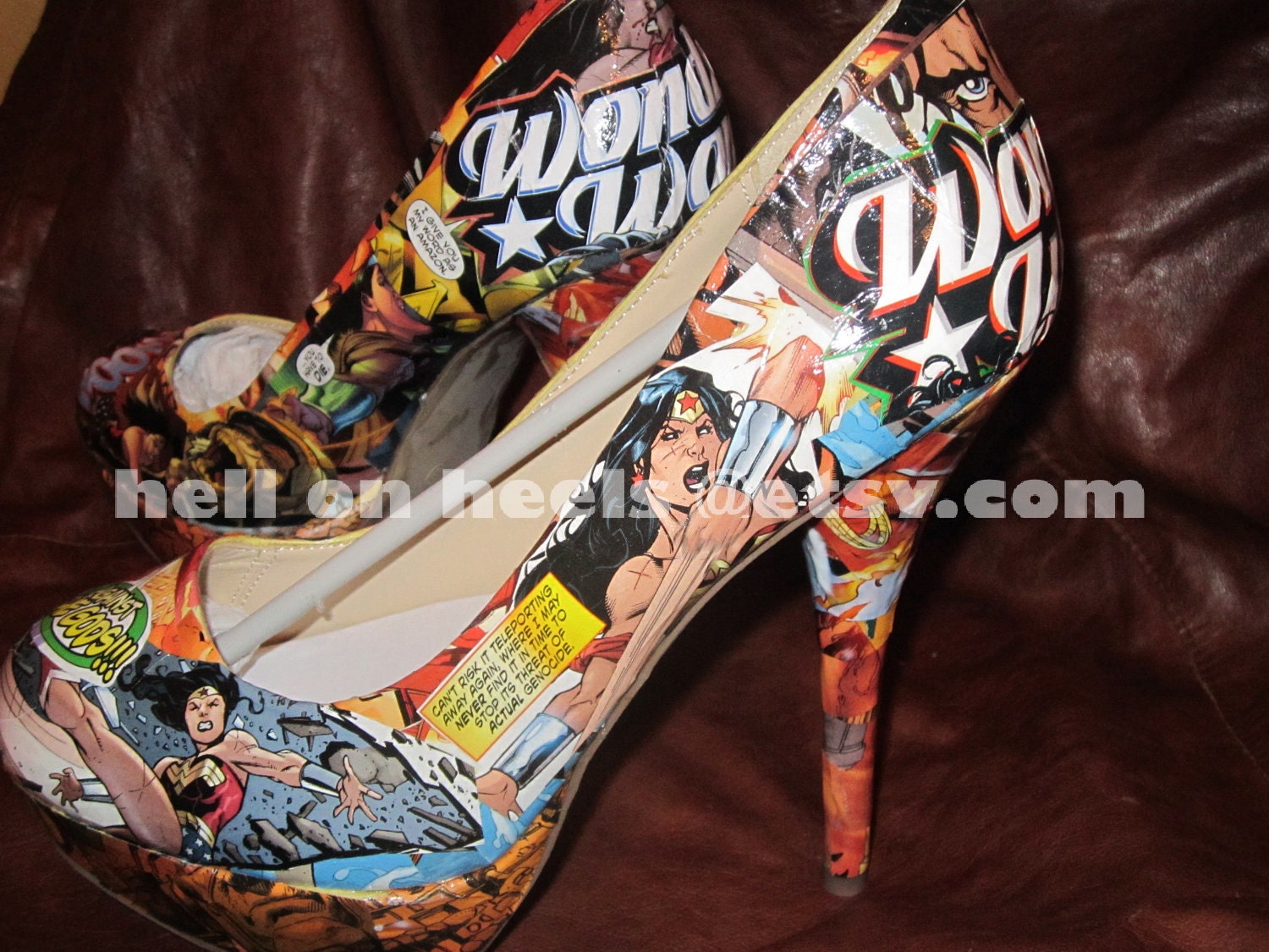Wonder Woman Heels Size 6-11