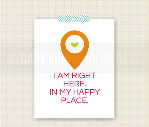 Right Here Print - Room Art - Home Wall Art - Custom Wall Print Poster