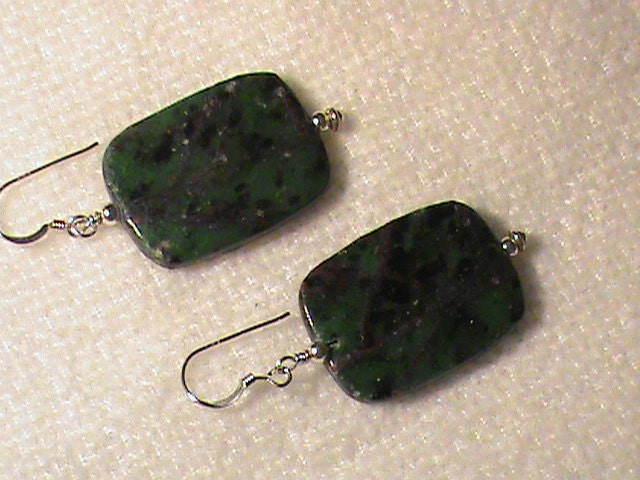 Sterling Earrings of Natural Stones