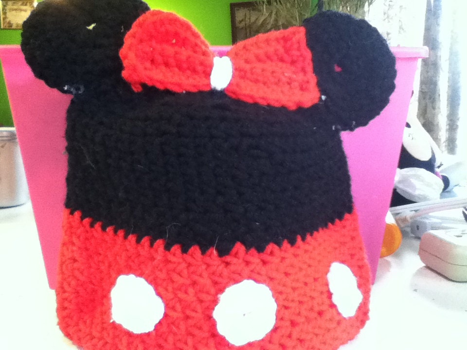 You're looking at a Minnie Mouse Beanie. I can make for anyone, any size.