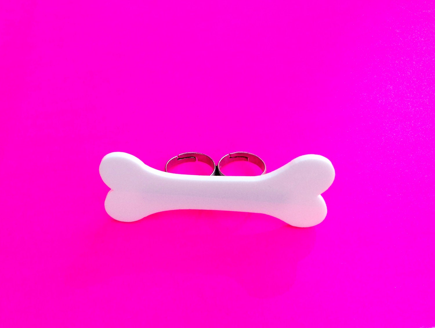Bone Knuckle Duster Double Adjustable Ring Accessory