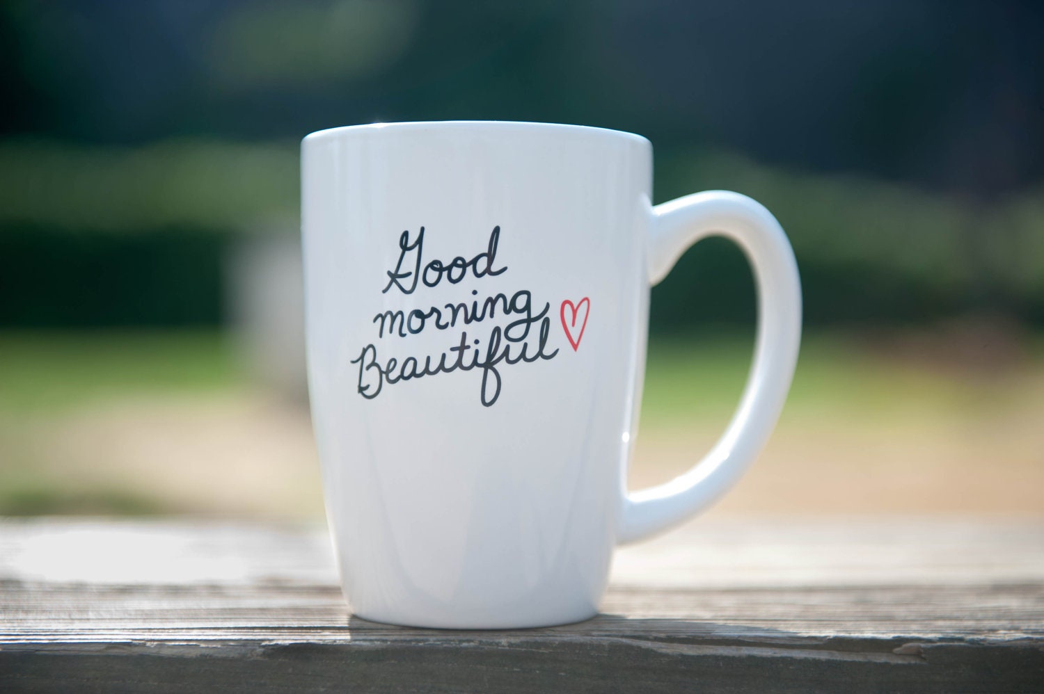 His & Hers Coffee Mugs "Good Morning Beautiful" and "Good Morning Handsome"
