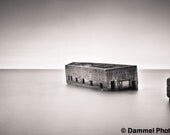 The Cribs on Lake Superior, 16x8" Fine Art Black and White Photograph