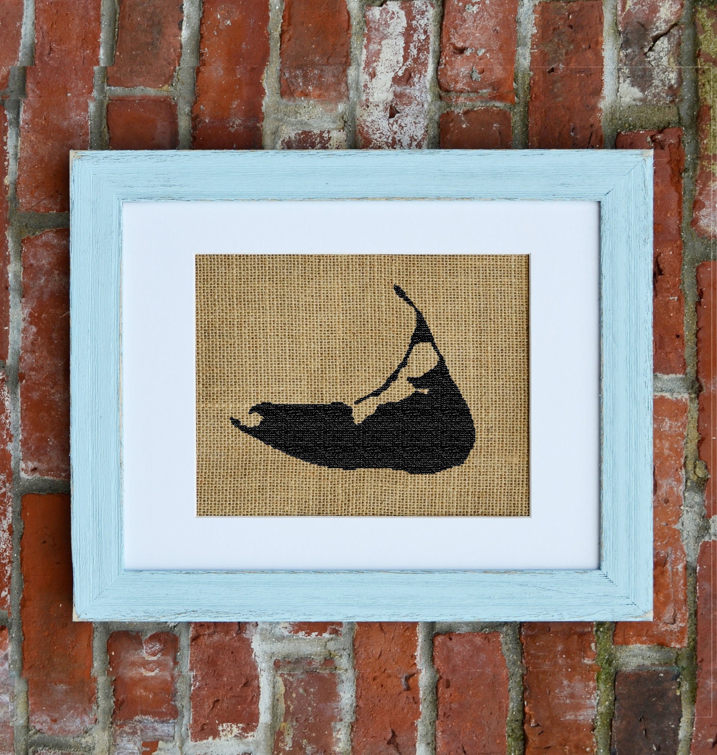 Nantucket Wall Decor Cape Cod Wall Decor Burlap by fiberandwater