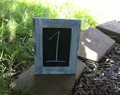 Chalkboard  - Shabby Wedding Decor -  Chalk Board Wedding Table Number Set - Wedding Bar Chalk Board Set