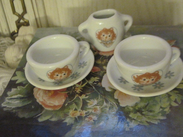 Raggedy Ann small Dish Set