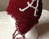 University Alabama college football hat with ear flaps Crimson TIde