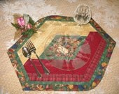 Quilted Placemat  6 set  -  Joyful Angels  -  131