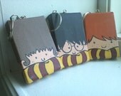 Painted Harry Potter Trio Mini Tangle Keychains
