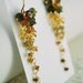 Autumn Wedding Earrings Genuine Tourmaline Citrine Gemstone Cluster Bridal Jewelry - Cornucopia - Complimentary Shipping