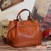 Leather Tote Bag - Shoulder Bag - Satchel - Handbag in Retro Brown